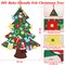 Christmas Decoration Xmas Gift - DIY Felt Christmas Tree 41Pcs Wall Hanging Detachable Ornaments for Kids Toddler